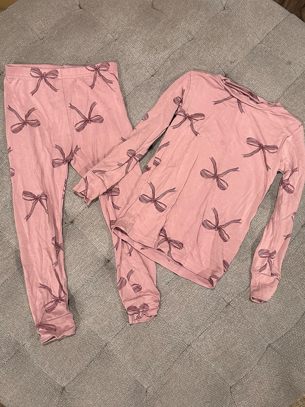 Carters Pink Bow Print Pajama Set